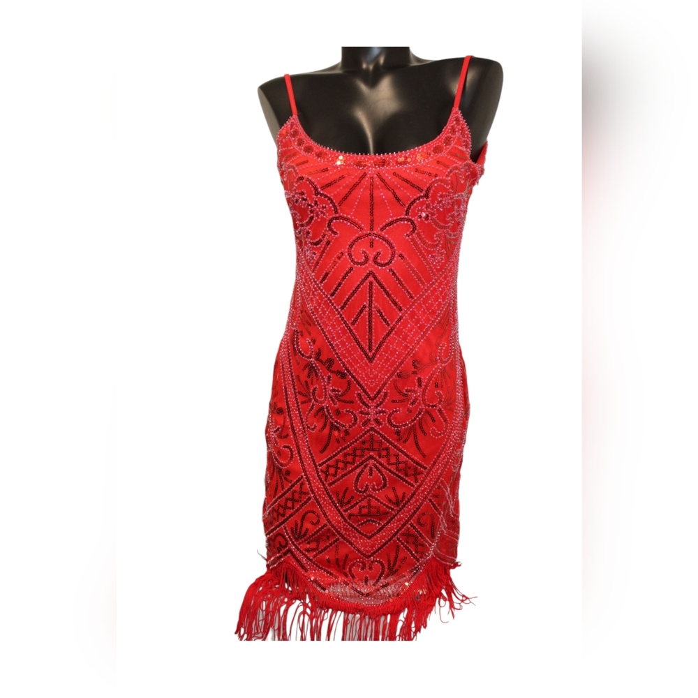 spirit Red Beaded Dress